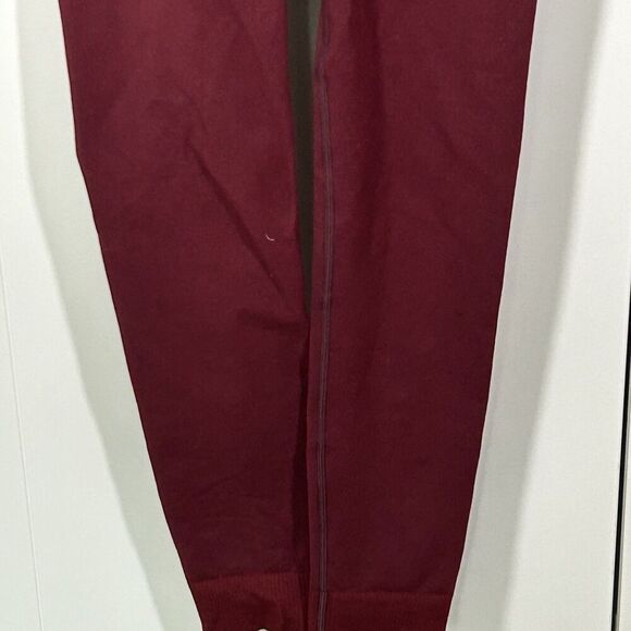 Prana Sopra Seamless Leggings Size Small Maroon Red Yoga Athletic Comfort - Picture 3 of 8